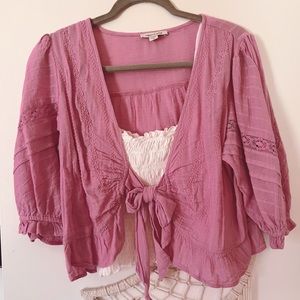 American eagle wrap top